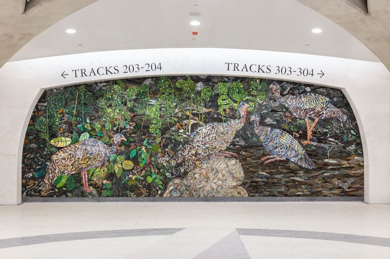 Kiki Smith Mural at Grand Central Madison