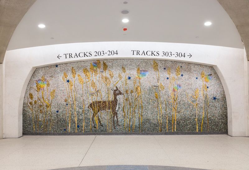 Kiki Smith Mural at Grand Central Madison