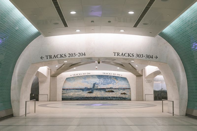 Kiki Smith Mural at Grand Central Madison