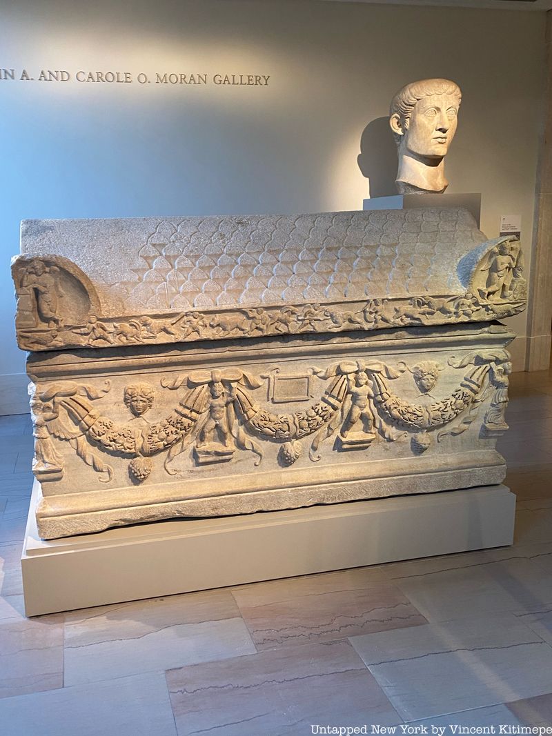 The very first item acquired by the Met, an ancient Roman sarcophagus