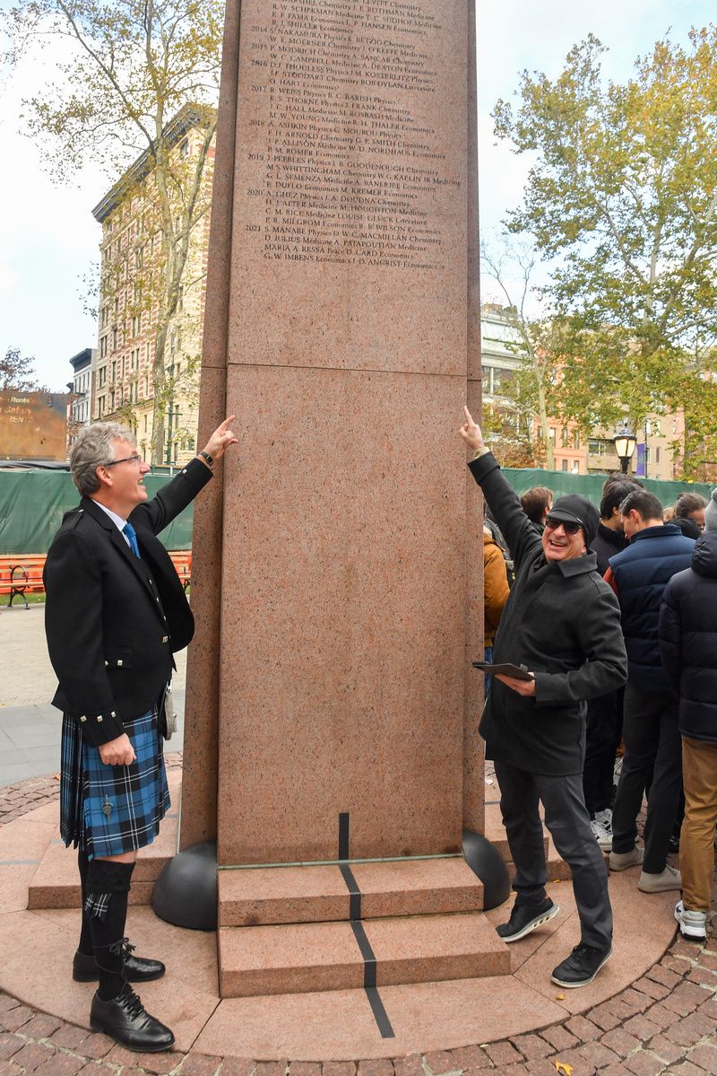 Nobel Prize monument in NYC