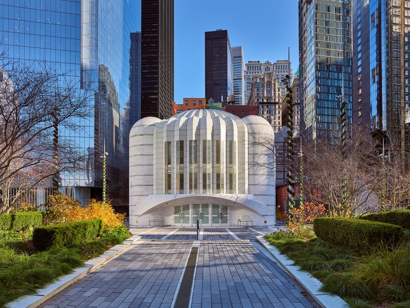 Santiago Calatrava designed St. Nicholas Church at World Trade Center