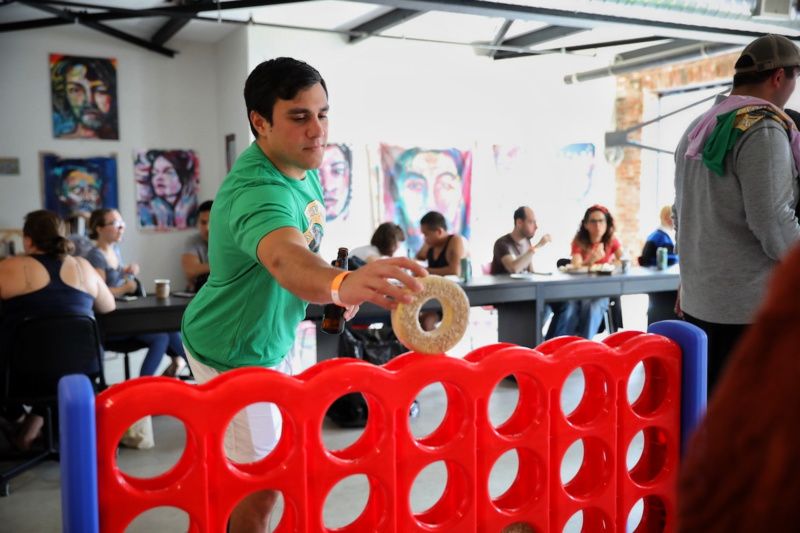 BagelFest connect 4 game