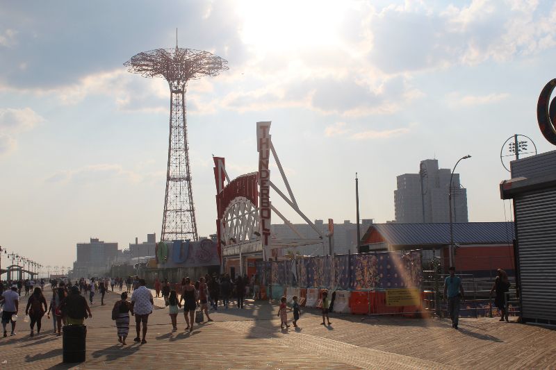 Coney Island Boardwalk dusk 1