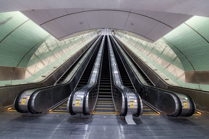 Escalators at Grand Central Madison