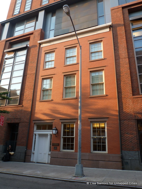 85 West Third Street, a replica of the facade of Edgar Allan Poe's home