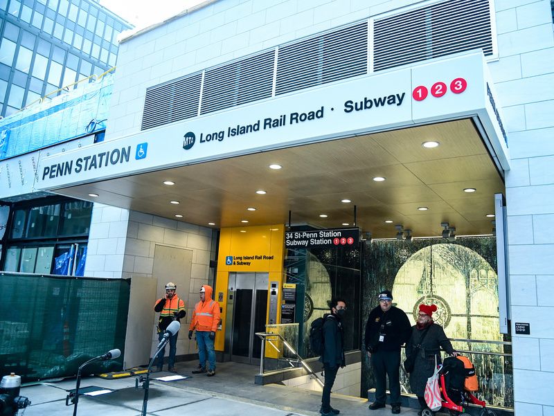 New elevator entrance to Penn Station