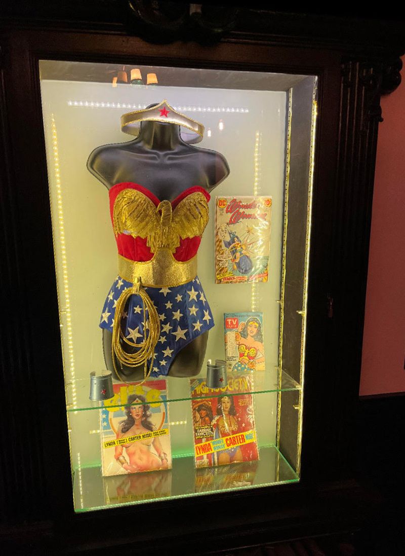 Wonder Woman costume on display