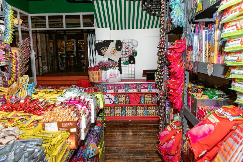 Inside the new storefront of Economy Candy in Chelsea Market