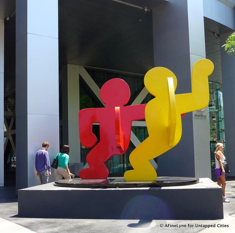 Two Dancing Figures Sculpture by Keith Haring