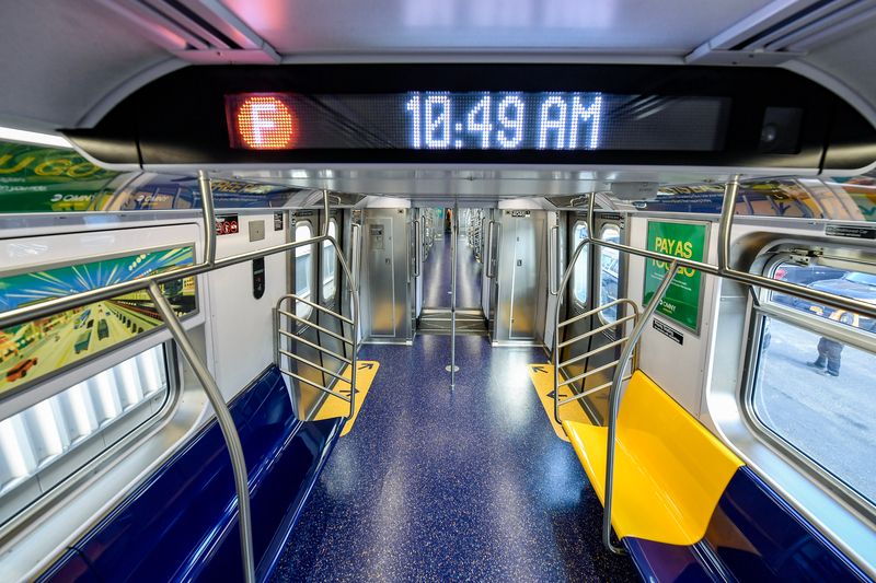 Inside the R211 subway cars