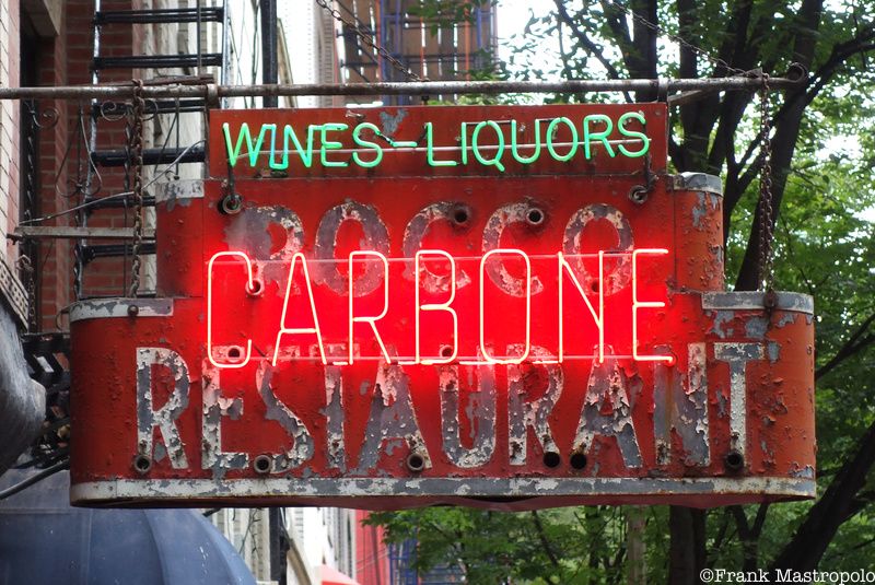 Rocco Restaurant ghost sign, 181 Thompson Street in Greenwich Village. Now owned by Carbone Restaurant.