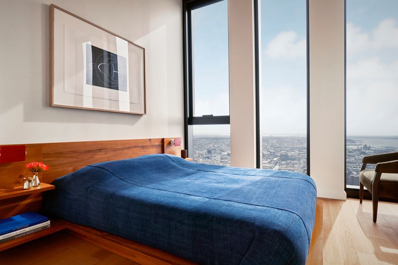 Interior bedroom at Brooklyn Tower