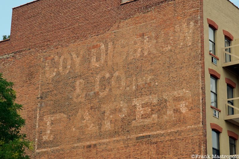 Liquor Store ghost sign, 2 White Street, in Tribeca.