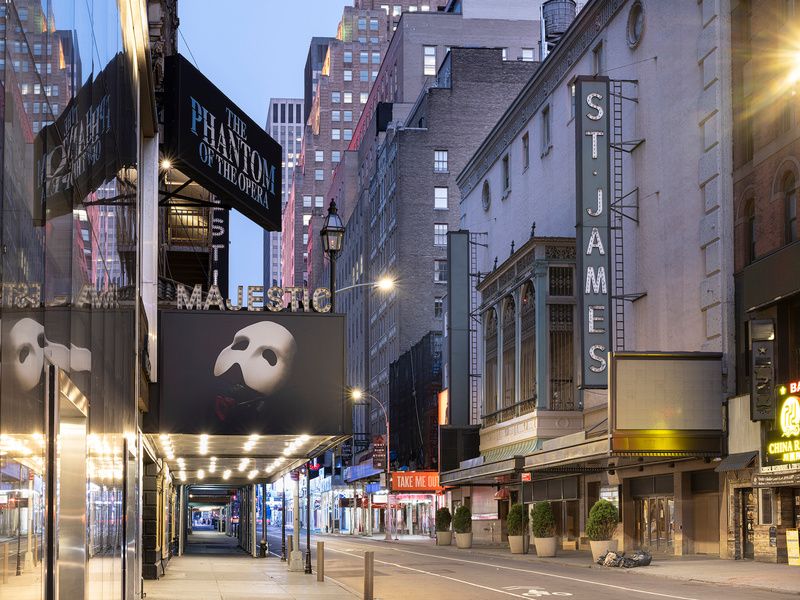 Broadway Theater at night