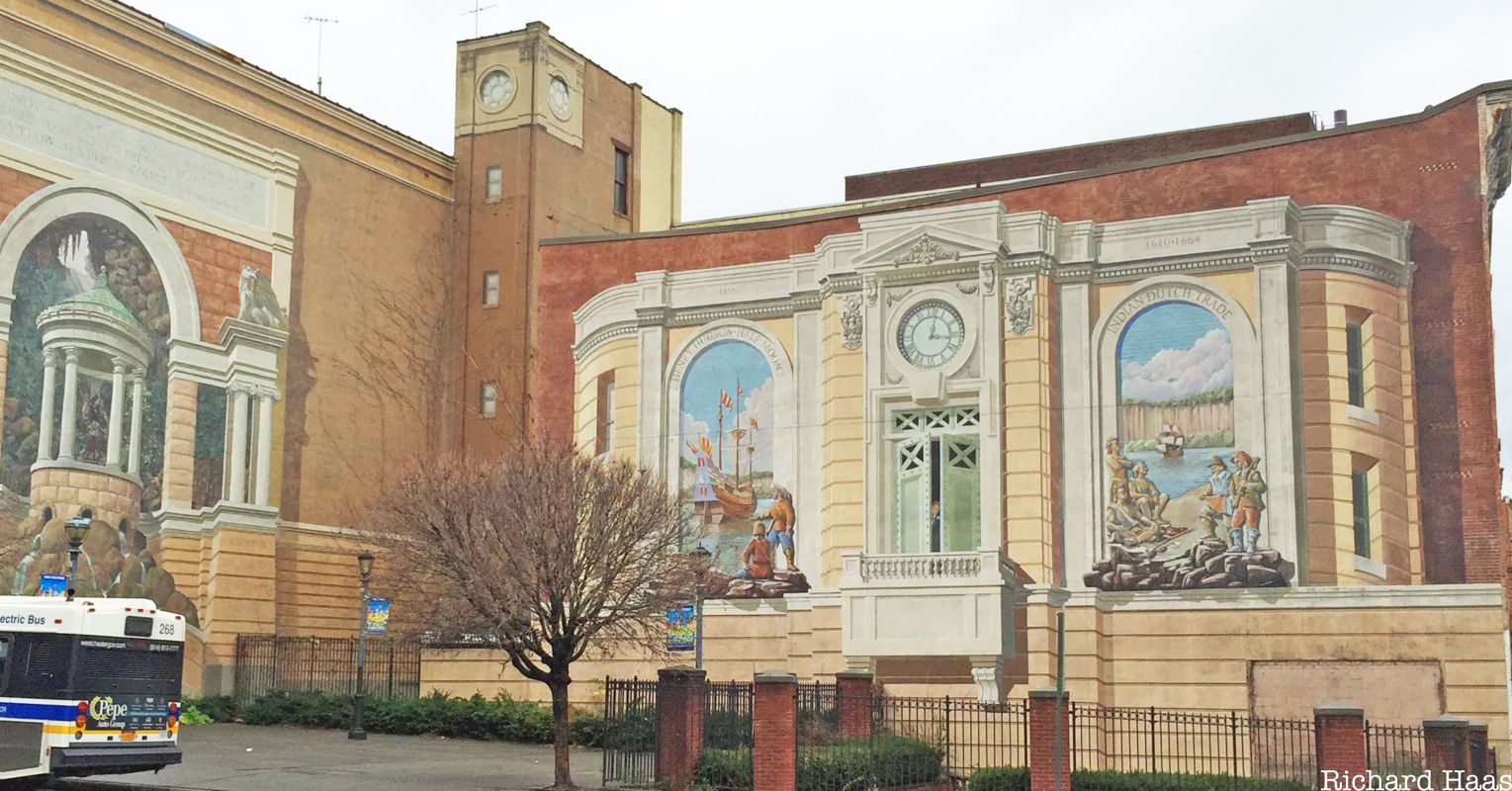 Richard Haas murals in Yonkers before demolition