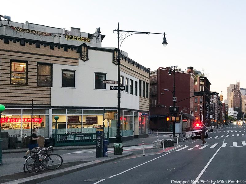 Stewart's Cafeteria building in Greenwich Village