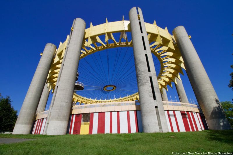 New York Stat Pavilion, a remnant of  the 1964 World's Fair in Queens