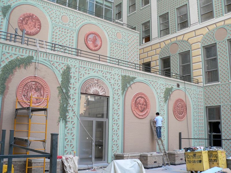 Richard Haas mural on the Board of Education Building in Brooklyn
