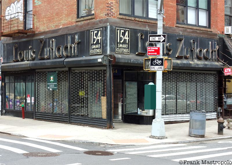 Louis Zuflacht clothing store ghost signs on the Lower East Side of Manhattan