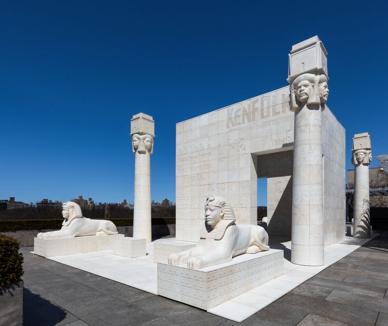 Lauren Halsey Met rooftop public art 
exhibit