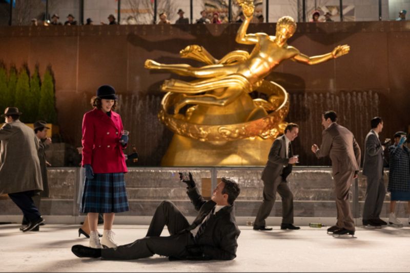 Rockefeller Center Ice Rink in The Marvelous Mrs. Maisel