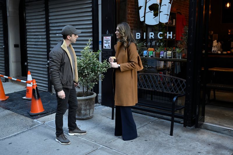 Two actors on 88th street in Manhattan