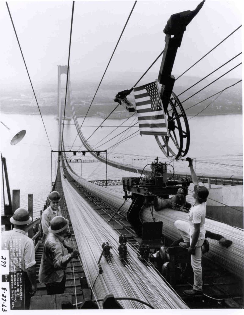 Verrazzano-Narrows Bridge 1963, Courtesy of MTA Bridges and Tunnels Special Archives