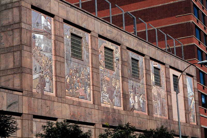 Mural on the Tombs by Richard Haas