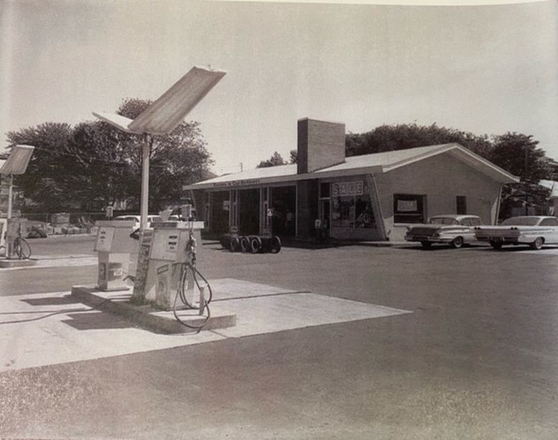 Shell Gas Station at Cherry Lane Cemetery Site