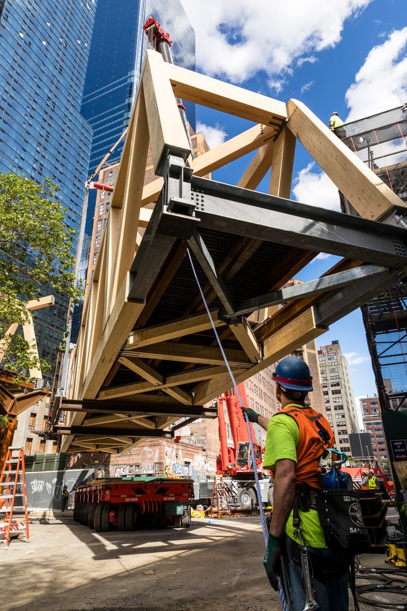 Moynihan Connector Timber Bridge at the High Line