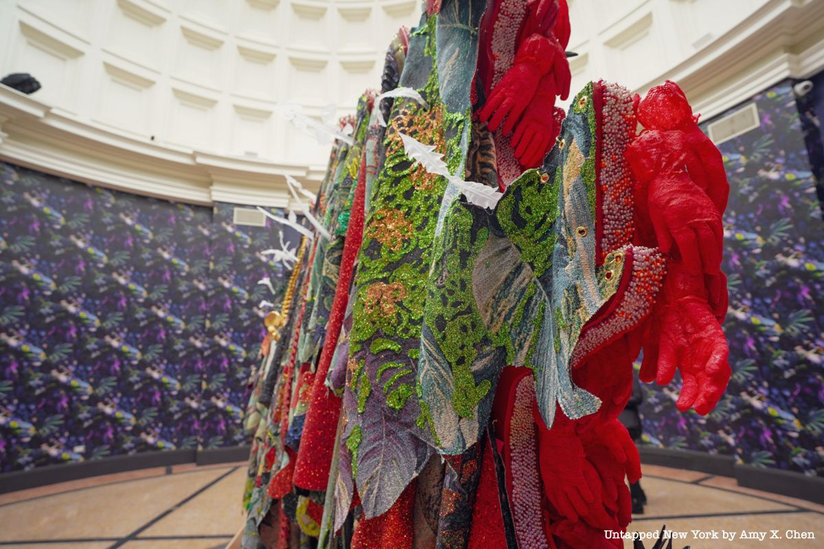 Sculpture by Ebony G. Patterson at the New York Botanical Garden