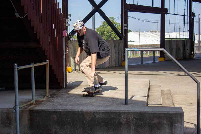 New Orleans Sewage and Water boy skateboarding