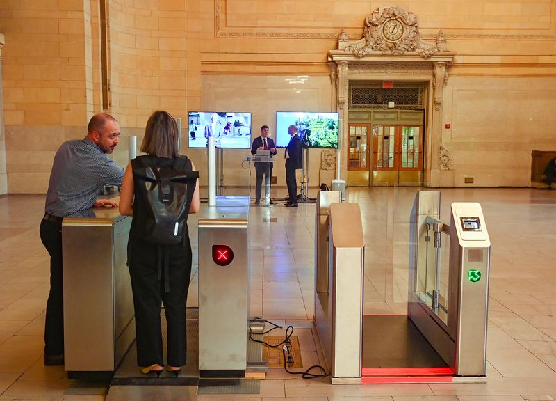 Updated subway turnstile