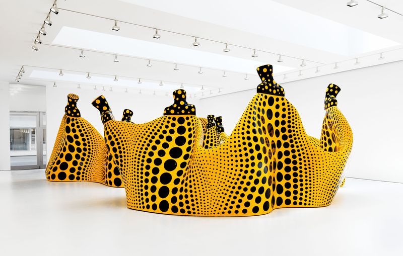 Yayoi Kusama exhibit at David Zwirner Gallery