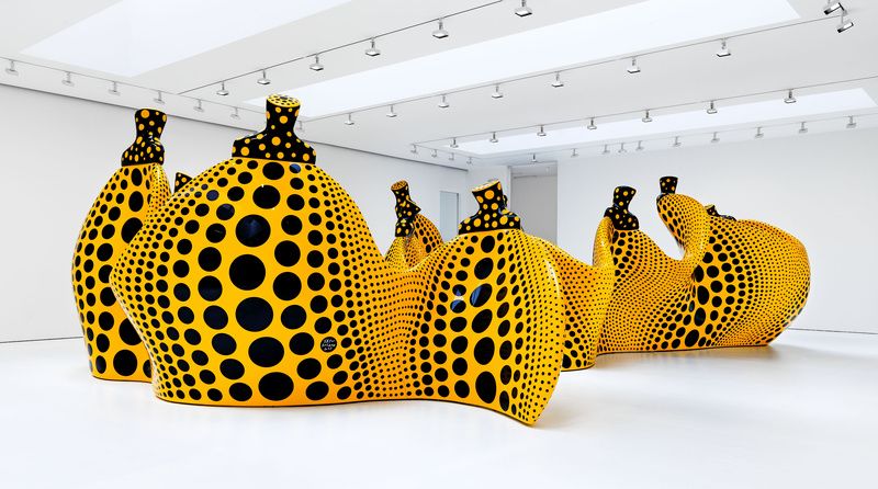 Yayoi Kusama exhibit at David Zwirner Gallery