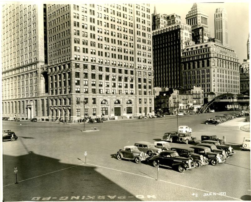 P. G. Andrews, [Roadway condition at Battery Place and West Street], BBT_PRE_ME2, Jan. 16, 1937, Courtesy of MTA Bridges & Tunnels Special Archive