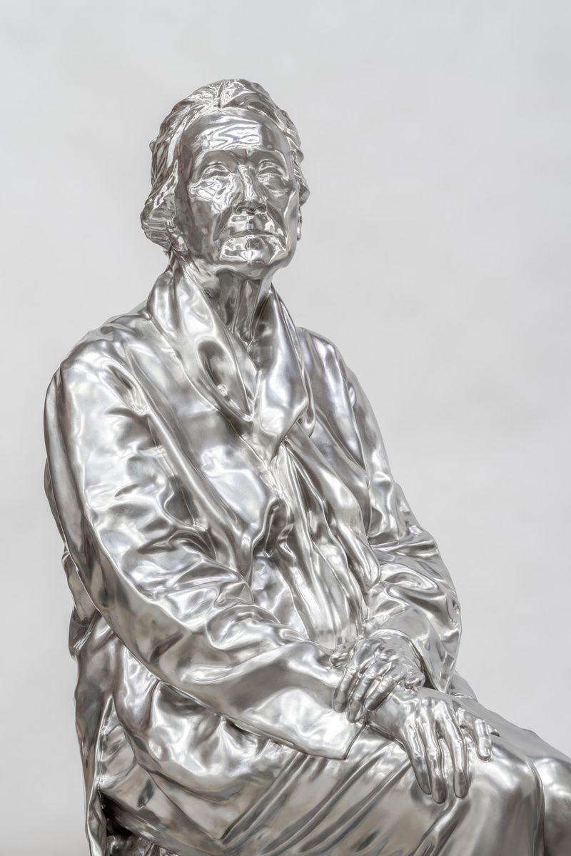 Silver sculpture by Charles Ray