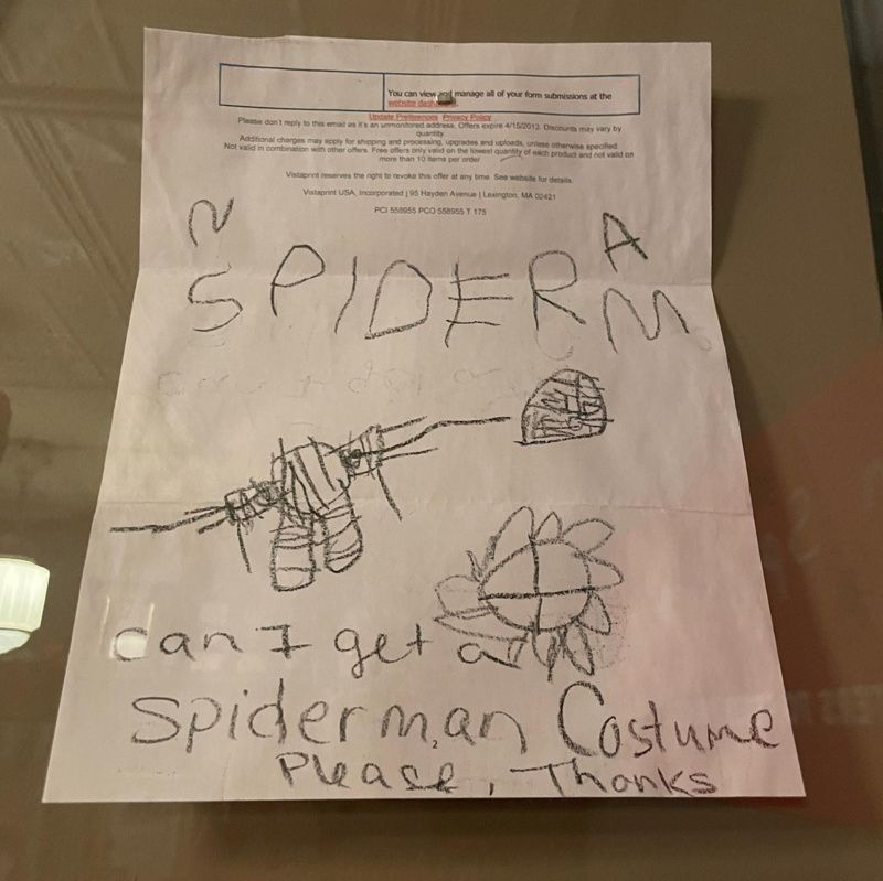 Letter to Peter Parker