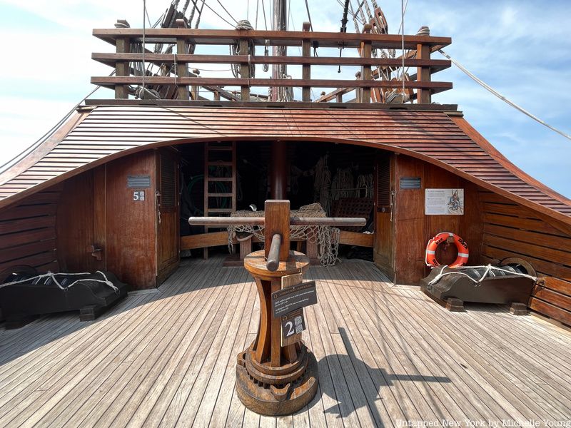 Nao Trinidad ship docked in Greenport