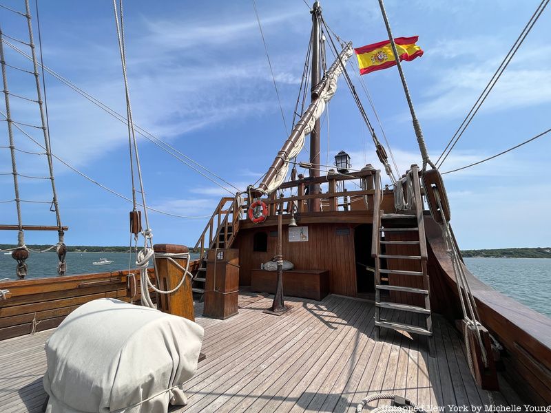 Nao Trinidad ship docked in Greenport