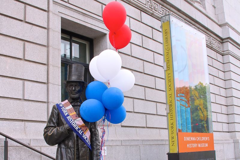 4th of July decorations at New-York Historical Society