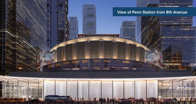 Penn Station and Madison Square Garden rendering