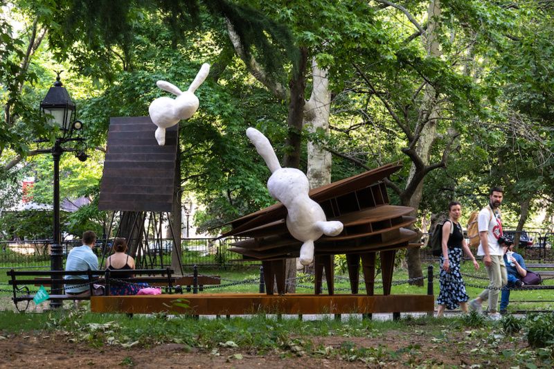 PRANk Art installation in City Hall Park