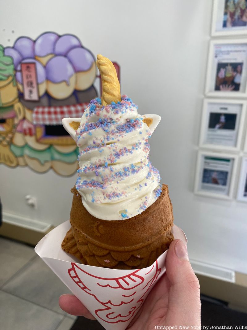 Taiyaki Ice Cream dessert in Chinatown