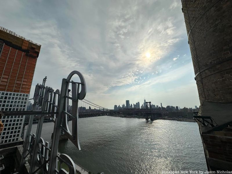 Domino Sugar sign with water view