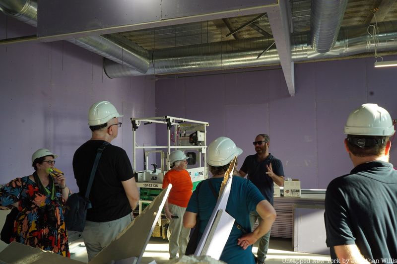 People in hard hats at a construction site