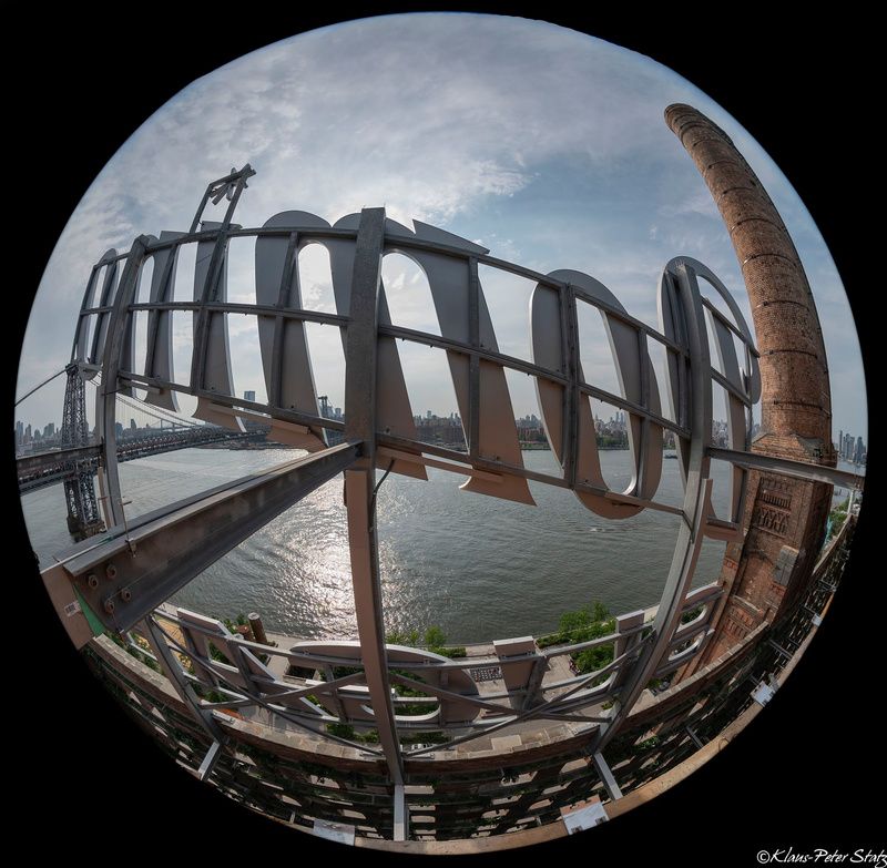 Domino Sugar sign with water view