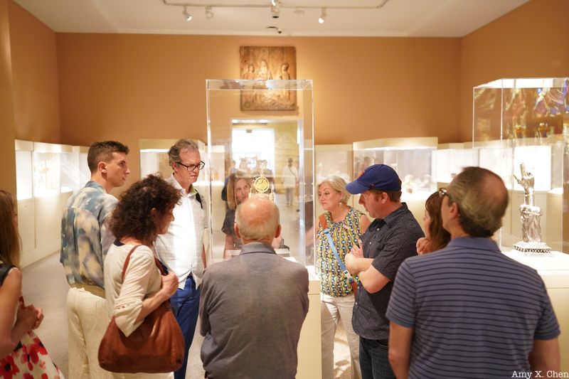 Tour group at the Met Museum