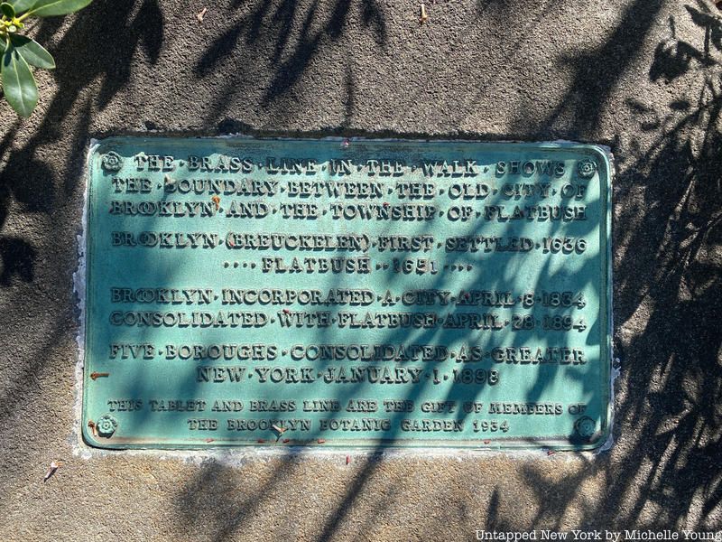 Prospect Park border marker